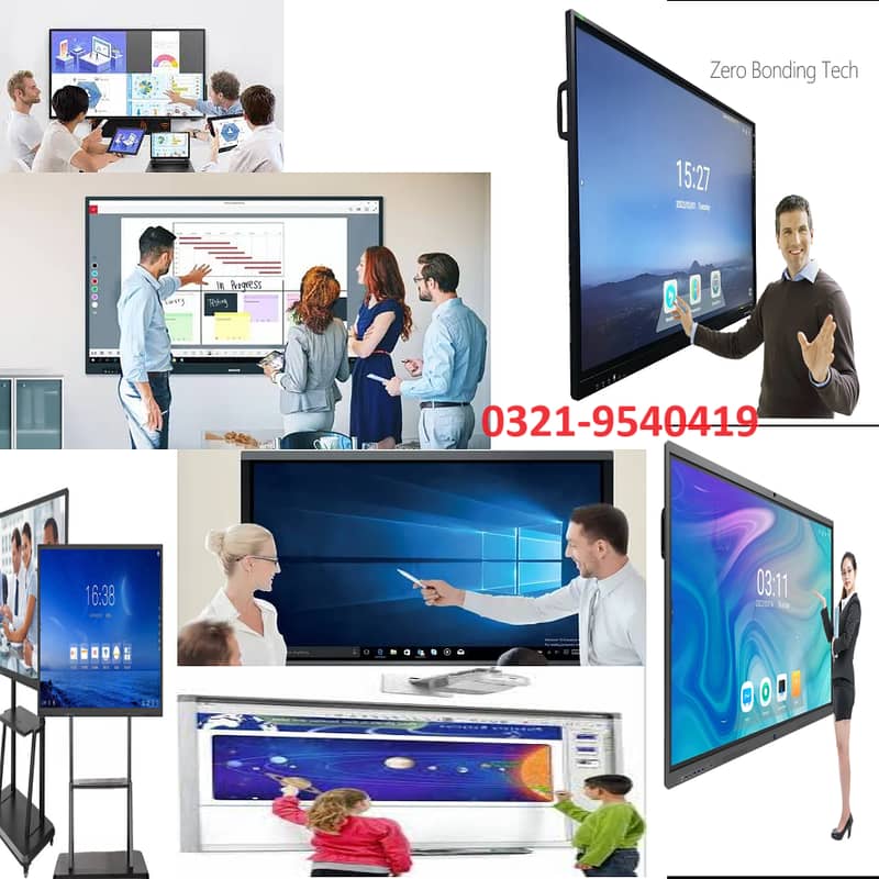 Smart Board, Interactive Touch Board, Flat Panel, Digital Screen, Zoom 4