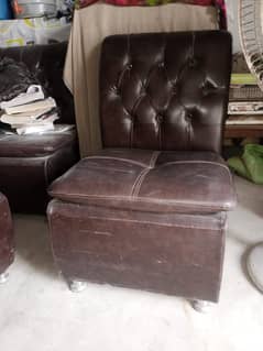 1 offfice chair 6 single seat sofa