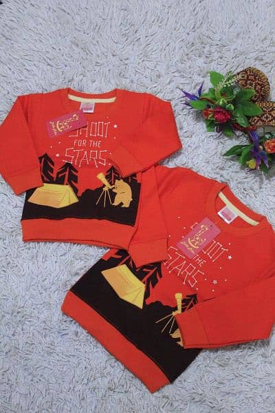 Fleece sweatshirt  50 piece Available  Saize. 2 year to 12 years 16