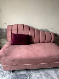 sofa with velvet cover