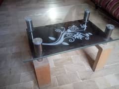 Glass table. 0