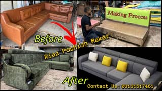 L shape sofa / sofa set / sofa repair / fabric change / sofa poshish