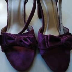 deep purple color  heels