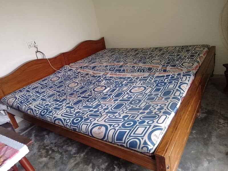 Two Wooden Single Beds 2