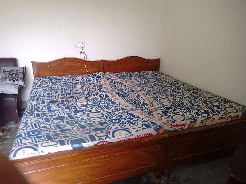 Two Wooden Single Beds 4