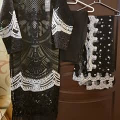 organza with all over cut work