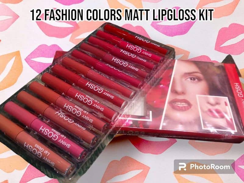 Matte lipstick gloss pack of 12 3