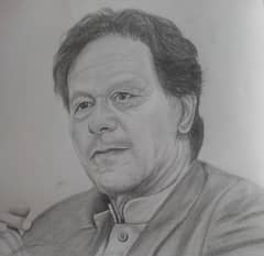 Imran khan skech , pencil work on scoler sheet