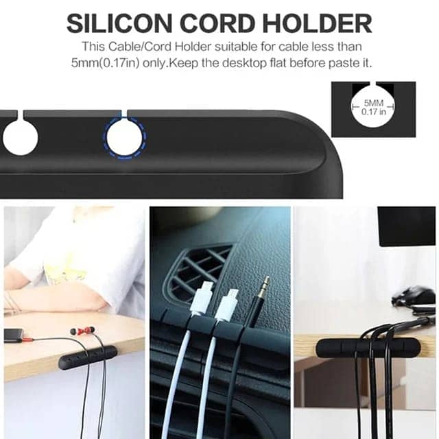 Plug Cable Holder for Mouse Headphone/computer Wire Organizer/collecto 0