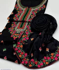 2 pcs Women’s Unstitched cotton lawn Embroidered Suit