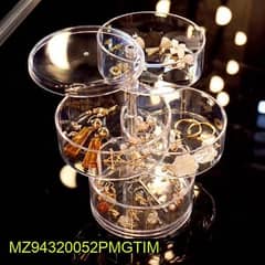 1 Pc Multi Layer Transparent Rotation Jewellry box