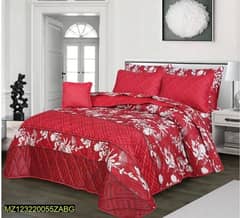 7 Pcs Cotton Printed Comforter Set