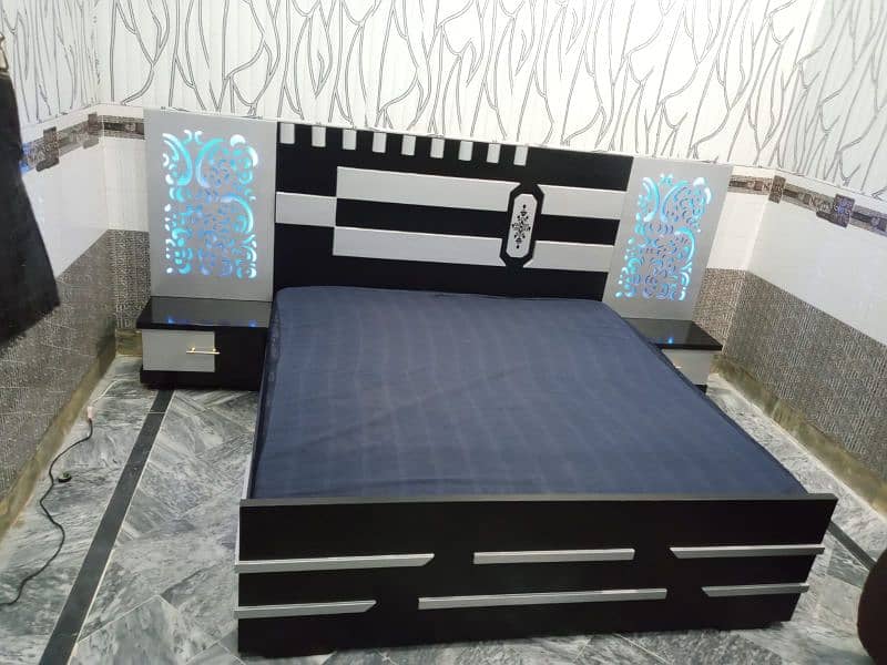 King size bed and side table 3