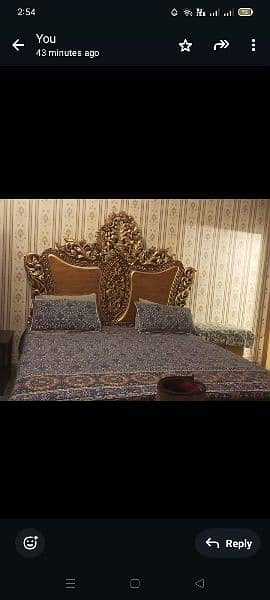 Bed + Dressing+side table+ spring mattress 1