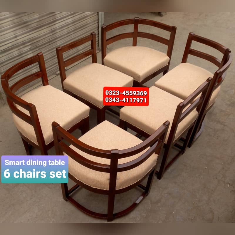 Smart dining table/round dining table/4 chair/6 chair/dining table 1