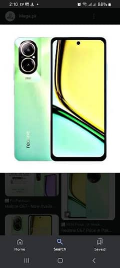 Realme c67 8Gb 128gb pin pack  not open