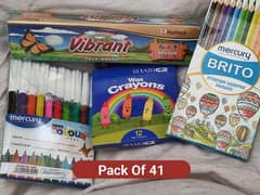 kids craftsmenship coloring kit pack of 41*"''' d c 250