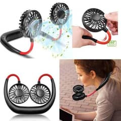 portable hanging neck small fan