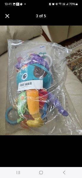 Lamaze Captain Calamari clip on toy. Brand new 3