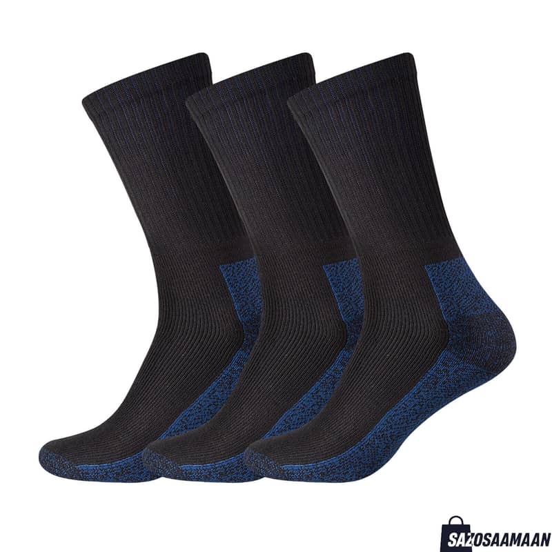 6 Pairs Work Socks Men & Women Heavy Duty Dry-tech Boot Work Crew Sock 2