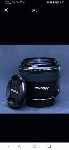 Yungnuo 85mm f/1.8mm lense for Canon