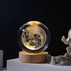 Galaxy Crystal Ball lamp - 3D planet moon lamp 0