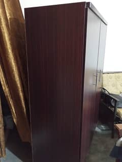 Neat & Clean Wooden Wardrobe Dark Brown.