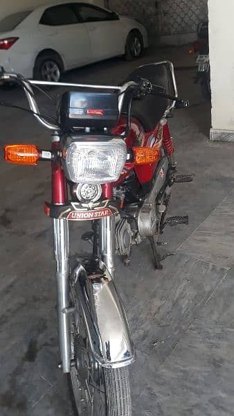 union star 70cc bike model Oct 2023 , registration 2024 ,first  hand 3