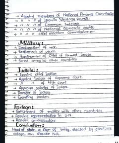 Handwritten assignment work