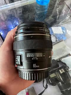 canon 85mm 1.8 & RF adapter