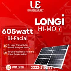 LONGI HIMO7 605w bifacial in low price available