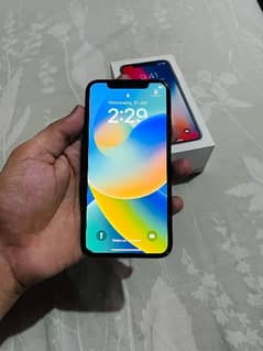 Iphone X PTA approved with box waterpack 64GB