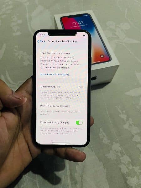 Iphone X PTA approved with box waterpack 64GB 7