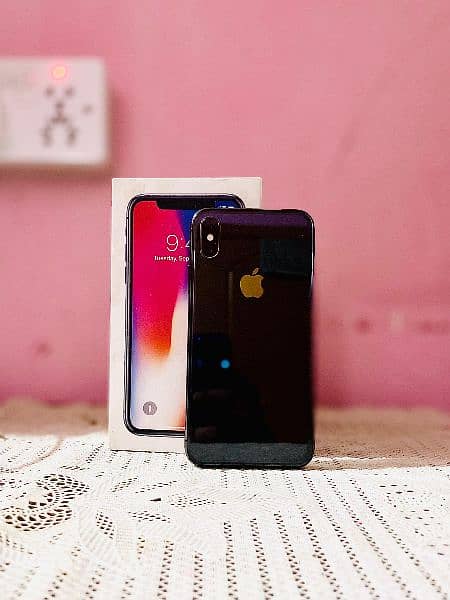 Iphone X PTA approved with box waterpack 64GB 8