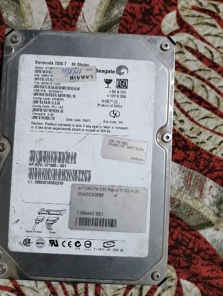 80 gb harddisk Seagate 0