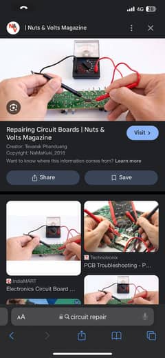 Circuit soldering and repairing