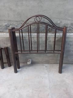 2 Single bed set steel bed condition is all ok powder coated bed