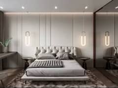 Modern Bed Side Hanging U-Shaped LED Light