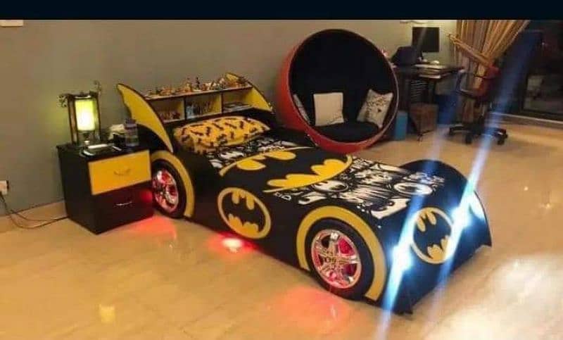 Batman Car bed with side table 0