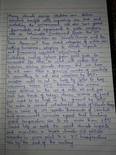 Handwriting assignment work