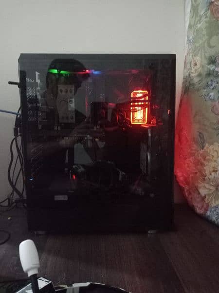 R1st player R3 Rainbow ATX Mid-Tower Gaming Case with 3 argb fans 3