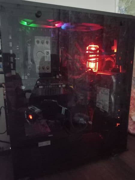 R1st player R3 Rainbow ATX Mid-Tower Gaming Case with 3 argb fans 4