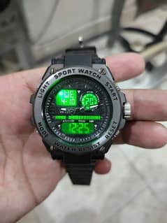 Sanda brand Sports Military Watch Unique Dual Display Design,