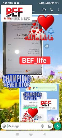 bef life platform online earning