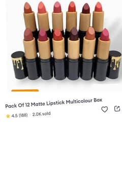 lipsticks pack of 12