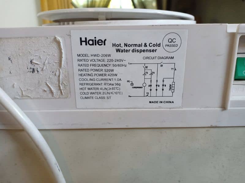 Haier water dispenser 1