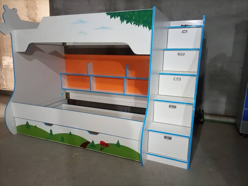 Bunk bed | Kid wooden bunker bed | Baby bed | Double bed | Triple bed 10