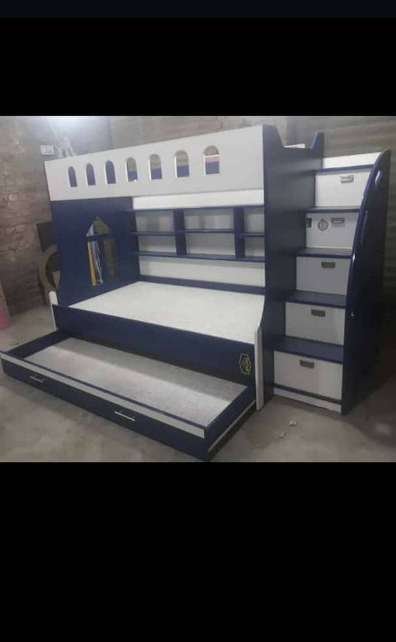 Bunk bed | Kid wooden bunker bed | Baby bed | Double bed | Triple bed 13