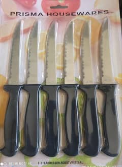 Imported knifes pack of 6 0