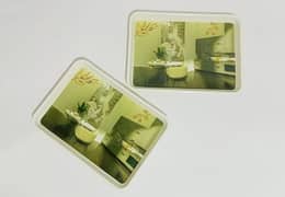 Melamine serving tray pack of 2